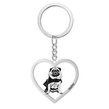 Personalized Pet Photo Keychain Stainless Steel Keyring