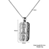 Personalized Men's Pendant Necklace Dad Boyfriend Photo Frame