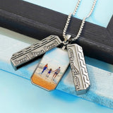 Personalized Men's Pendant Necklace Dad Boyfriend Photo Frame
