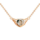 Personalized Photo Heart Necklace Gift for Women Mother's Gift