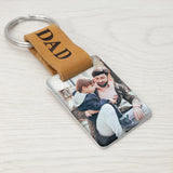 Custom Dad Key Chain Engraved Photo Keychain Gift for Mom