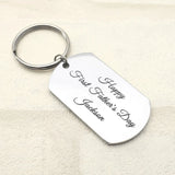 Personalized Sonogram Picture Keychain for Dad