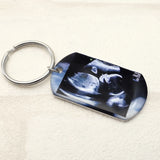 Personalized Sonogram Picture Keychain for Dad