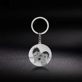 Personalized Photo Keychain Baby Family Picture Pendant Gift Pet Keyring