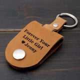 Personalized Photo Keychain Picture Key Chain Daddy Customize Leather Keyring