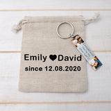Personalized Photo Keychains Keychain with Picture Anniversary Keyring Gift