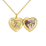 Personalized Locket Necklace Monogram Love Heart Pendant Bridesmaid Gift
