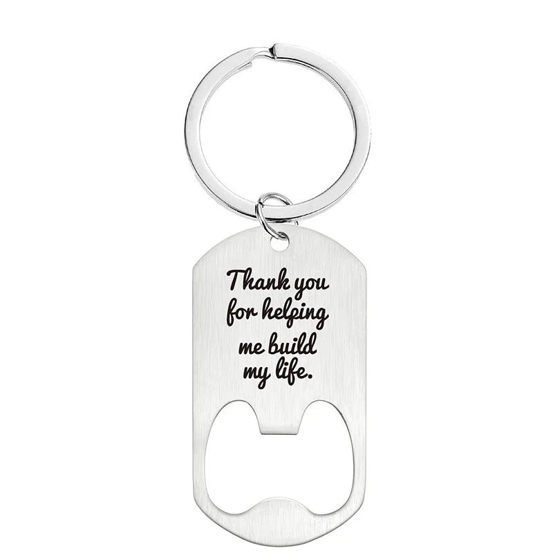 Personalized Photo Logo Key Chain Gift Logo Text Keychain Bottle Opener