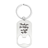 Personalized Photo Logo Key Chain Gift Logo Text Keychain Bottle Opener