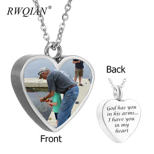 Personalized Heart-shaped Pendant Urn Necklace