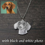Personalized Heart Photo Necklace for Dog Lover - Pet Memory Gift
