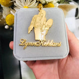 Personalized Stainless Steel Name Pendant Necklace