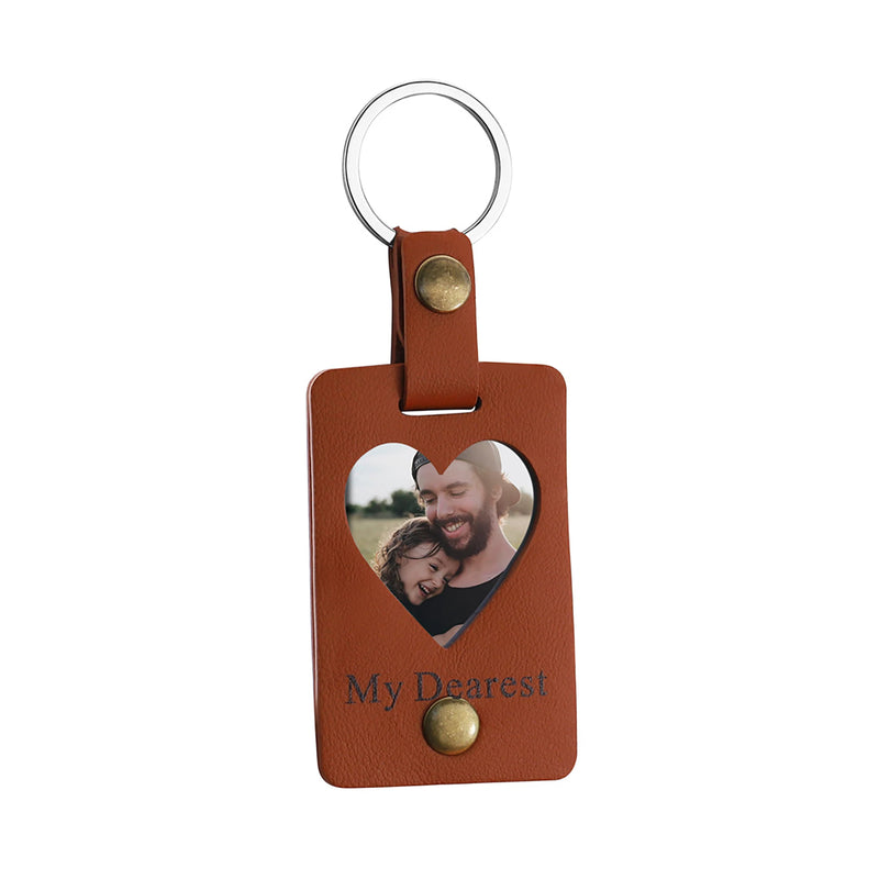 Custom Photo Pendant Keychain Gift for Family Member