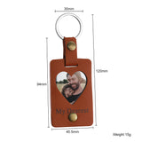Custom Photo Pendant Keychain Gift for Family Member