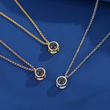 Custom Photo Projection Necklace, Grandma Memorial Necklace