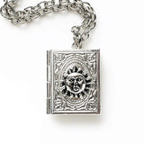 Custom BookShape Pet Photo Necklace Keychain