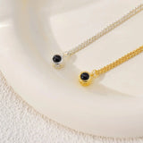 Personalized Silver Bubble Projection Necklace