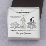 Personalized Giraffe Grandmother Granddaughter Necklace