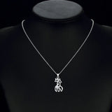 Personalized Giraffe Grandmother Granddaughter Necklace