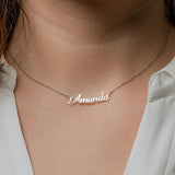 Personalized Private ID Name Necklace Stainless Steel Jewelry