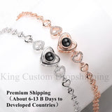 Personalized Projection Bracelet Heart-Shaped Birthday Gift for Girlfriend