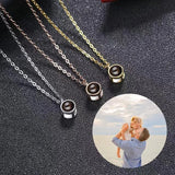 Custom Geometric Projection Necklace - Christmas Gift
