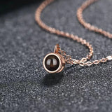 Custom Geometric Projection Necklace - Christmas Gift