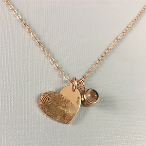 Personalized Thumbprint Pendant Pet Picture Necklace