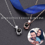 Personalized Projection Pendant Photo Wedding Necklace