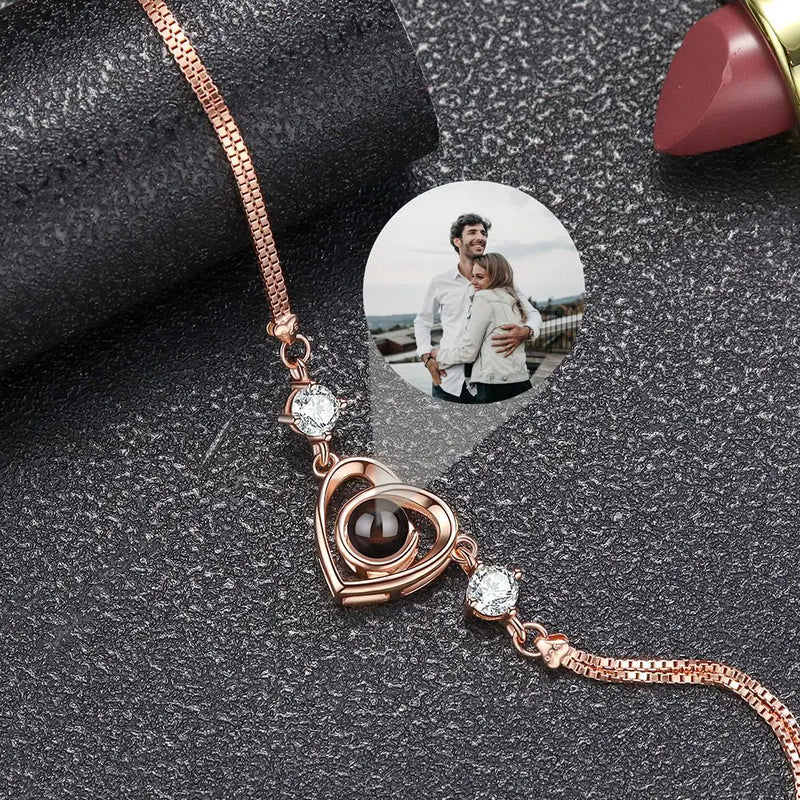 Personalized Projection Photo Bracelet for Women