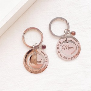 Personalized Projection Photo Keychain Adjustable Keyring