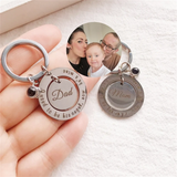 Personalized Projection Photo Keychain Adjustable Keyring