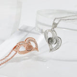 Personalized Projection Photo Necklace Love Heart Projection Collar