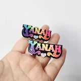 Personalized Rainbow Name Stud Earrings Jewelry for Woman