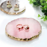 Resin Agate Stone Ring Jewelry Holder Organizer Decoration