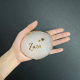 Resin Agate Stone Ring Jewelry Holder Organizer Decoration