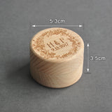 Personalized Rustic Wedding Ring Box Engraved Gift