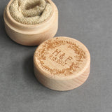 Personalized Rustic Wedding Ring Box Engraved Gift