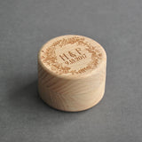 Personalized Rustic Wedding Ring Box Engraved Gift
