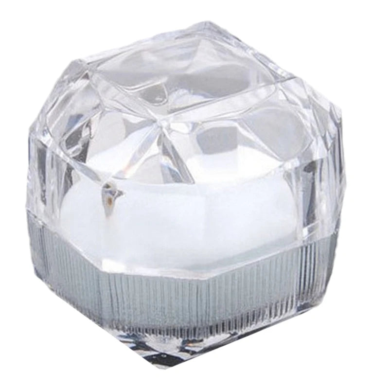 Personalized Ring Display Holder Octagonal Ring Box