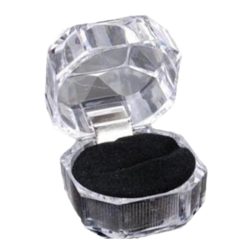Personalized Ring Display Holder Octagonal Ring Box
