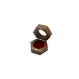 Personalized Wooden Ring Box with Velvet Lining