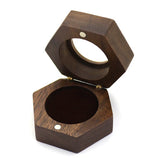 Personalized Wooden Ring Box with Velvet Lining
