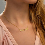 Custom Roman Numeral Date Necklace Personalized Jewelry Anniversary Gift