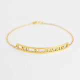 Custom Roman Numeral Anklet Stainless Steel Jewelry Gift