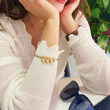 Personalized Heart Name Bangles Stainless Steel