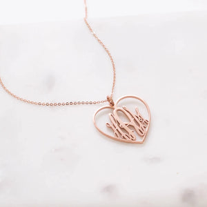 Personalized Rose Necklace Choker Arabic Name Pendant Jewelry