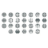 Personalized Round Initial Necklace Stainless Steel Jewelry