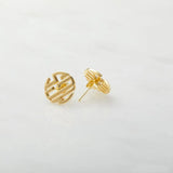 Monogram Stud Earrings Stainless Steel Initials Post Tiny Jewelry