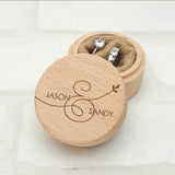Personalized Rustic Wedding Ring Box Wooden Ring Holder